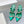 Manolo Mules Crystal Green Silk Satin 219387