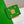 BAGUETTE WITH FF MOTIF 27 IN EMERALD GREEN SOFT LAMBSKIN GOLD HARDWARE
