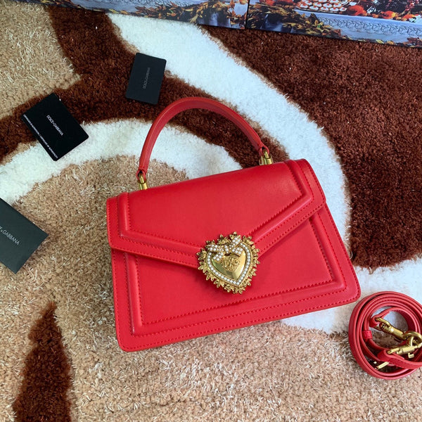 devotion 24 top-handle red calfskin