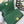 large devotion 26 shouder bag dark green cafskin