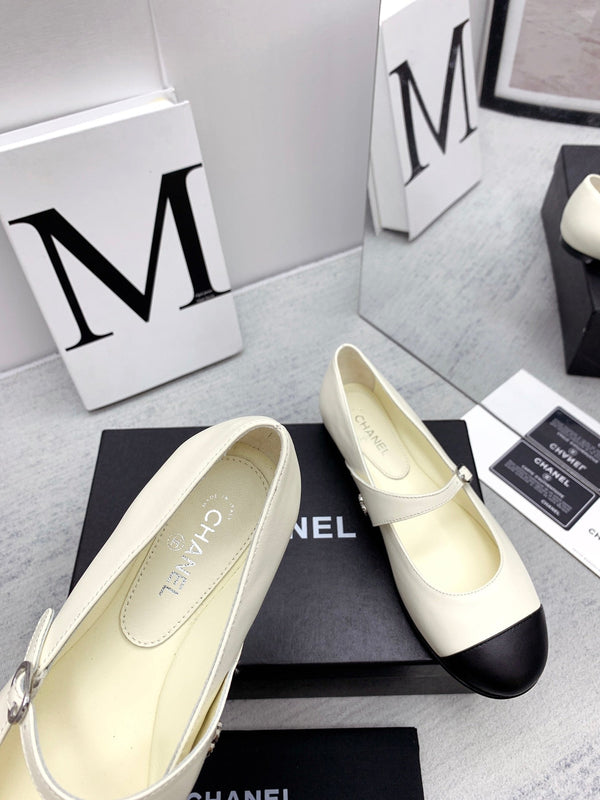 CC 2026 Logo Mary Jane Ballet Flats Leather 161750