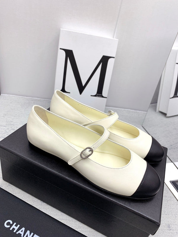 CC 2026 Logo Mary Jane Ballet Flats Leather 161750