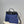 Herbag 31 Toile Blue Canvas Black Cowhide Leather