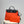 Herbag 31 Toile Red Orange Canvas Black Cowhide Leather