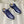 HM EMBOSSED ICON SNEAKER NAVY CALFSKIN