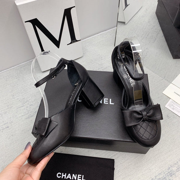 CC 26s Ankle Strap Heels 6cm Leather 163412