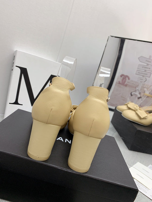 CC 26s Ankle Strap Heels 6cm Leather 163412