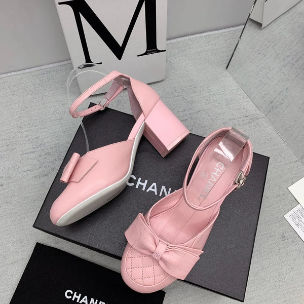 CC 26s Ankle Strap Heels 6cm Leather 163412