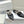 Manolo Flats Mules Diamond Buckle Black Silk Satin 327485