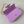 20 CHAIN EMBOSSED ARMPIT BAG PURPLE CALFSKIN
