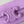 20 CHAIN EMBOSSED ARMPIT BAG PURPLE CALFSKIN