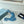Pra Slide 25 Quilted Sky Blue leather