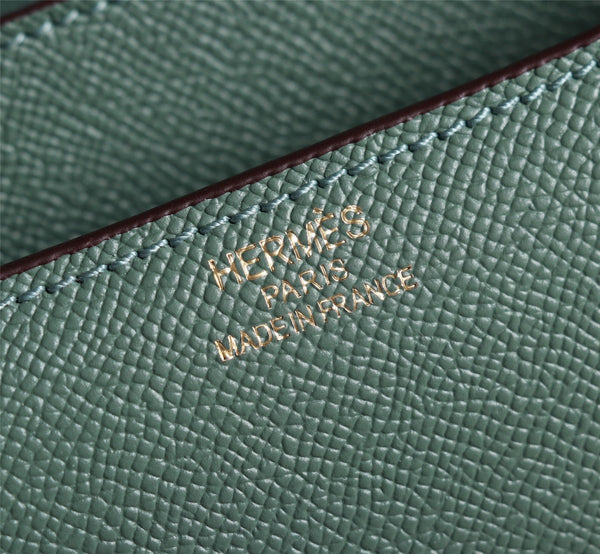 HM CONSTANCE BAGS 22 HUNTER GREEN EPSOM