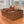 Suitcase Stripe Flat Sandals Brown Maroon Leather