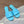 LV Neo Revival Flat Mule 15mm Blue Cowhide