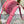 OVAL PURSE BAG 20 IN ROUGE PINK CALFSKIN