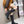 LACE-UP KNEE BOOTS IN BLACK DENIM AND SHEEPSKIN LINING
