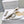 Manolo Buckle Flats Mules White Silk 327510