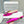 Manolo Buckle Flast Mules Dark Pink Silk 327521