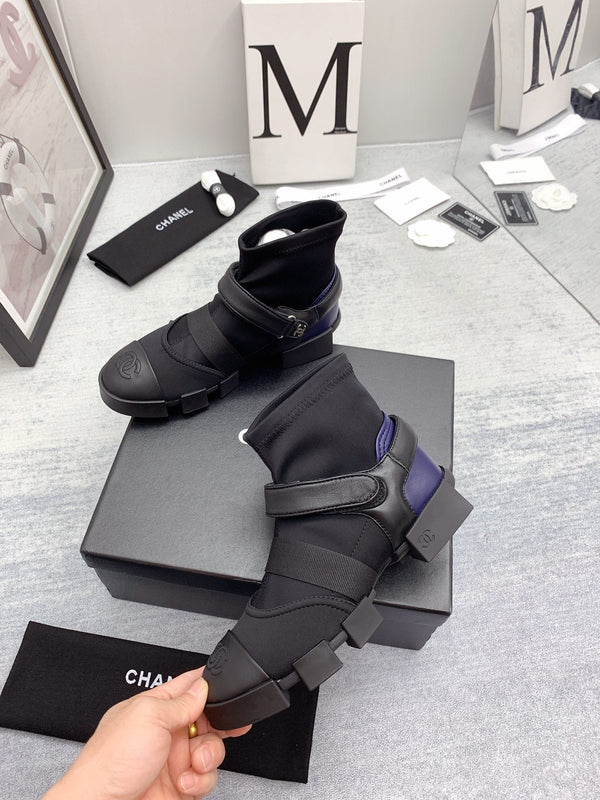 CC 26s Ankle Boots 4cm Canvas Leather 162986