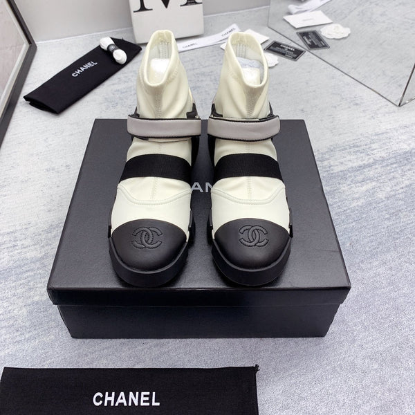 CC 26s Ankle Boots 4cm Canvas Leather 162986