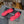 slingbacks 60mm red black canvas calfskin