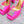 Open Toe Pump With One Stud Diamond Patent Pink Leather 130MM