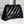 CRUSH MEDIUM CHAIN BAG 31 IN BLACK QUILTED CRUSHED CALFSKIN BLACK HARDWARE