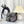SMALL CD BOBBY 18CM BLUE OBLIQUE CANVAS GOLD HARDWARE