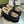GG LOAFER IN CAMEL BROWN JACQUARD AND BLACK CALFSKIN WITH BEIGE WOOL LINING