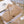 KNIT CASHMERE SCARF CAMEL BROWN MIX WHITE  619591