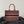 Medium CD Book Tote 36cm Burgundy Retro Style D Letter Embroidery