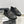 CC Low Sneaker Thick-Soled Black Rain Velvet Fabric