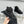 CC High Top Sneaker Thick-Soled Black Rain Velvet Fabric