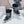 CD Platform Snow Boots Navy Blue White Cowhide Nylon 539657