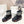 CD Snow Ankle Boots Black Red Cowhide Nylon Fabric 539658