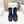 CD Snow Ankle Boots Dark Blue Cowhide Nylon Fabric 539660