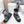 CD Snow Ankle Boots Black White Cowhide Nylon Fabric 539663