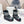 CD Snow Ankle Boots Black White Cowhide Nylon Fabric 539663