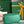 ALPIN MINI BACKPACK 21 IN GREEN LAMBSKIN AND GOYARDINE CANVAS