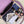 BAGUETTE WITH FF MOTIF 27 IN MAUVE PURPLE SOFT LAMBSKIN GOLD HARDWARE