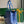 BELLECHASSE BIAUDE PM BAG 36 IN BLUE GOYARDINE CANVAS AND CALFSKIN TRIM