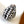 FENDIGRAPHY MINI 16 IN WHITE MIX BLACK SMOOTH CALFSKIN SILVER HARDWARE