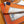 Cavalcades Scarf 90 CM In White Orange Colorful Silk Twill 288858