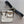 HM BELT BUCKLE & REVERSIBLE BLACK AND TAN BROWN LEATHER STRAP 38MM SILVER HARDWARE