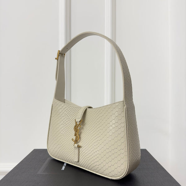 Le 5 a 7 24 Snake White Lambskin Ghw