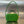 KNOT 20 IN EMERALD GREEN LAMBSKIN WITH CHAIN
