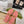 GC Double G Block Heel Thong Sandals Pink Leather 292409