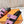 CHYPRE SANDAL BLACK AND LAVENDER LAMBSKIN