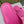 GG Lide Sandal With Interlocking Hot Pink Rubber 788128